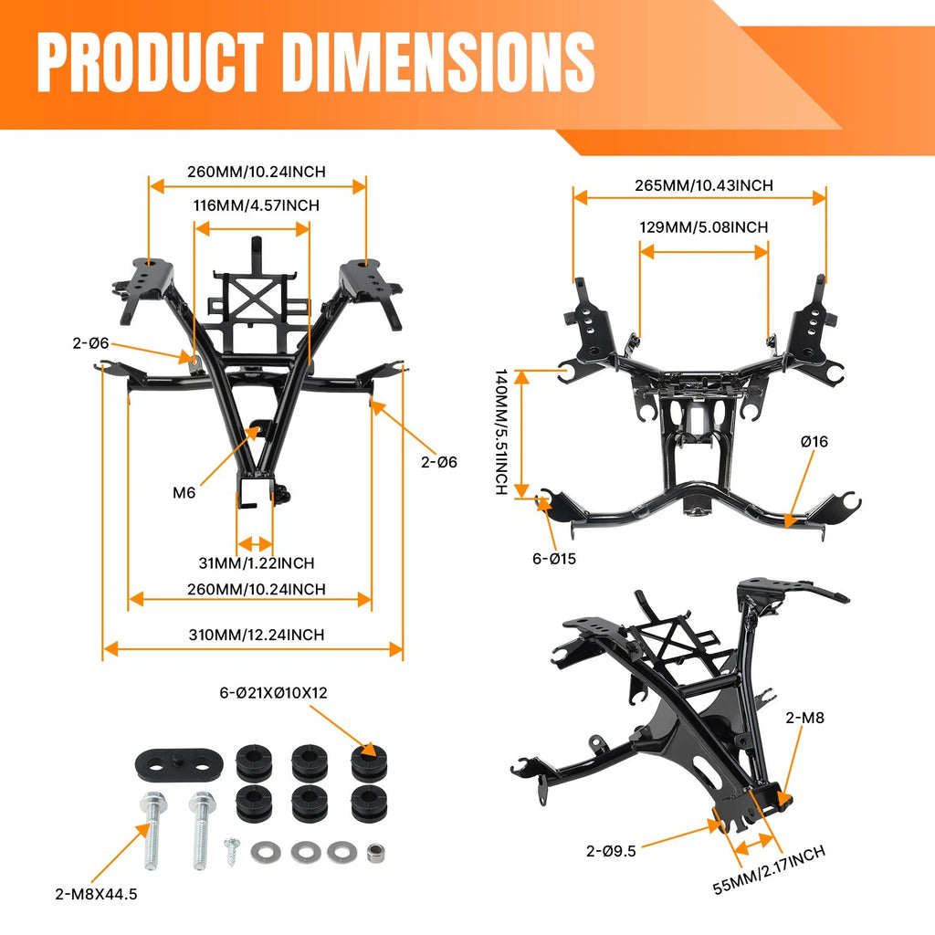 Upper Headlight Stay Fairing Bracket for Yamaha YZF-R7 (2022–2025)