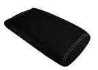 Console Lid Armrest Cover for Lexus LS460 (2007–2016) Carbon Fiber Beige Stitch