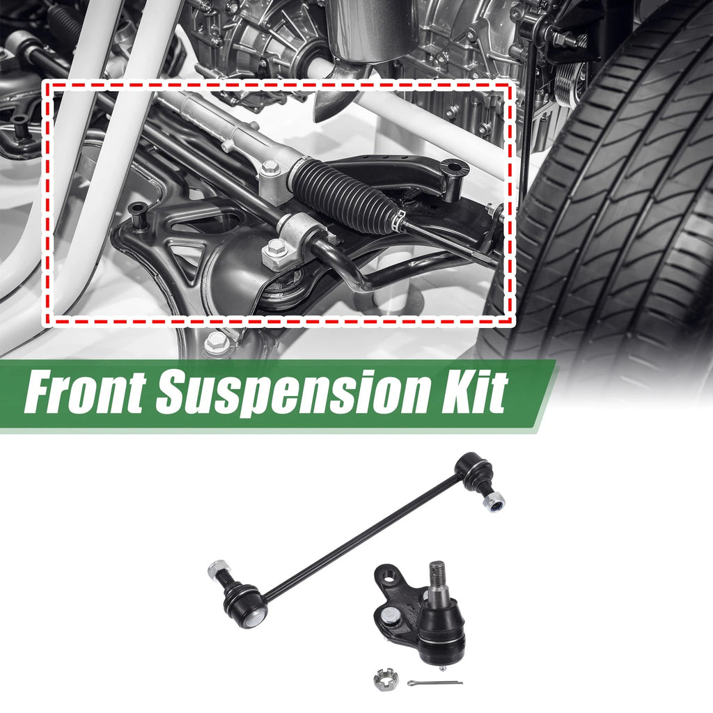 Set of 4 Front Suspension Kit Sway Bar Link Ball Joint for Toyota Sienna  No.K90346