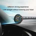 Universal USB Car Dash HUD Speedometer Display Alarm MPH KMH