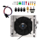 2 Row Aluminum Radiator Shroud Fan for Honda Civic/Del Sol/Integra (1992–2001)