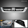 Front Bumper Upper Grille for Honda CR-V (2010–2011) Black Chrome