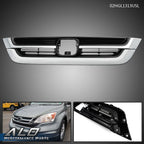 Front Bumper Upper Grille for Honda CR-V (2010–2011) Black Chrome