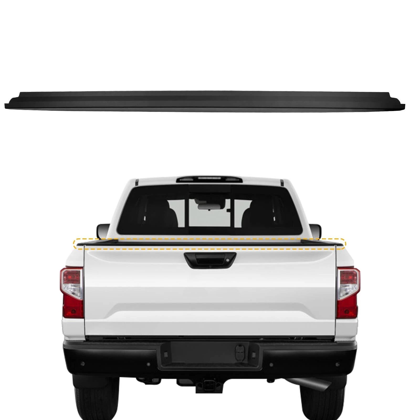 Rear Tailgate Bed Cap Molding for Nissan Titan (2017–2021) 93486-EZ00A