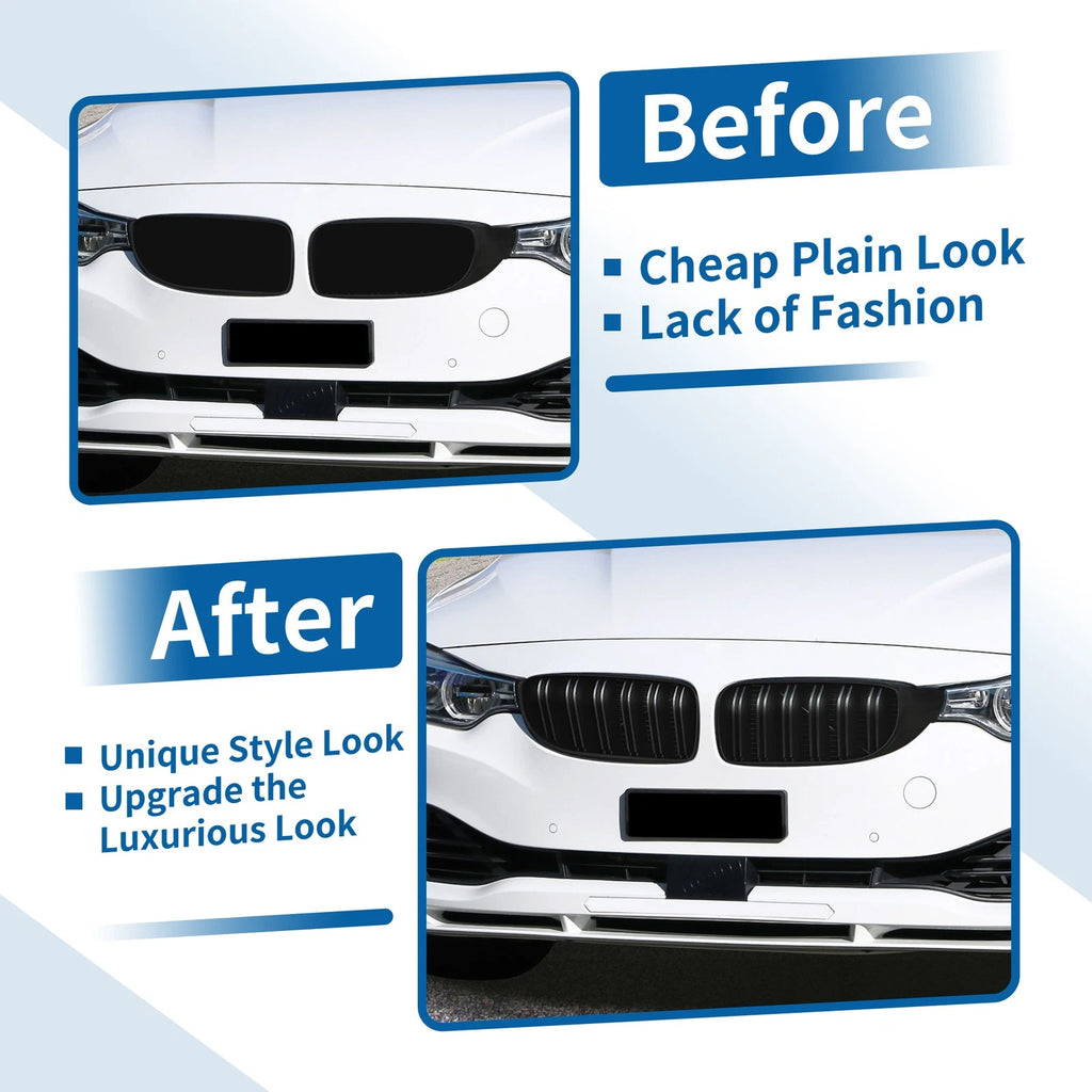 Matte Black Kidney Grille for BMW F32 (2013–2018)