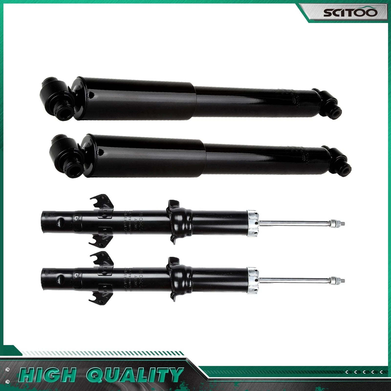 Set of 2 Front Struts & 2 Rear Shock Absorbers for Ford Lincoln Mazda Mercury