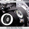 Drive Belt Idler Pulley for Ford Excursion (2002–2005) No. 1L2E6C348AA Plastic Black