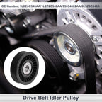 Drive Belt Idler Pulley for Ford Excursion (2002–2005) No. 1L2E6C348AA Plastic Black