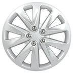 Set of 4 Silver 16" Wheel Hub Caps for Universal R16 Tires