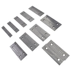 Set of 10 Steel Parallel Blocks for Milling Machines (1/8" x 6")