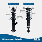 Coilovers Shocks Struts Kit for Mitsubishi Galant Eclipse (2004–2012)