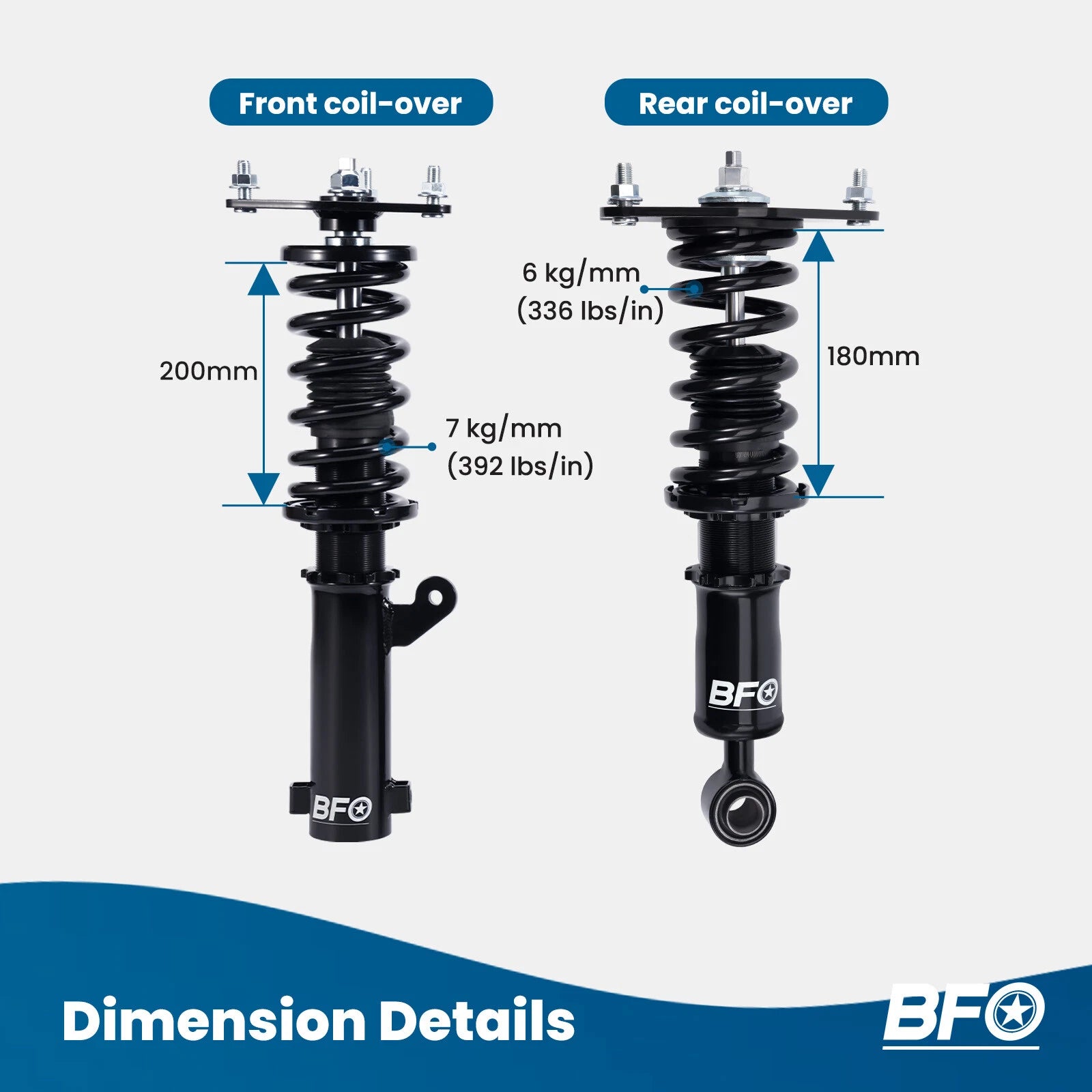 Coilovers Shocks Struts Kit for Mitsubishi Galant Eclipse (2004–2012)