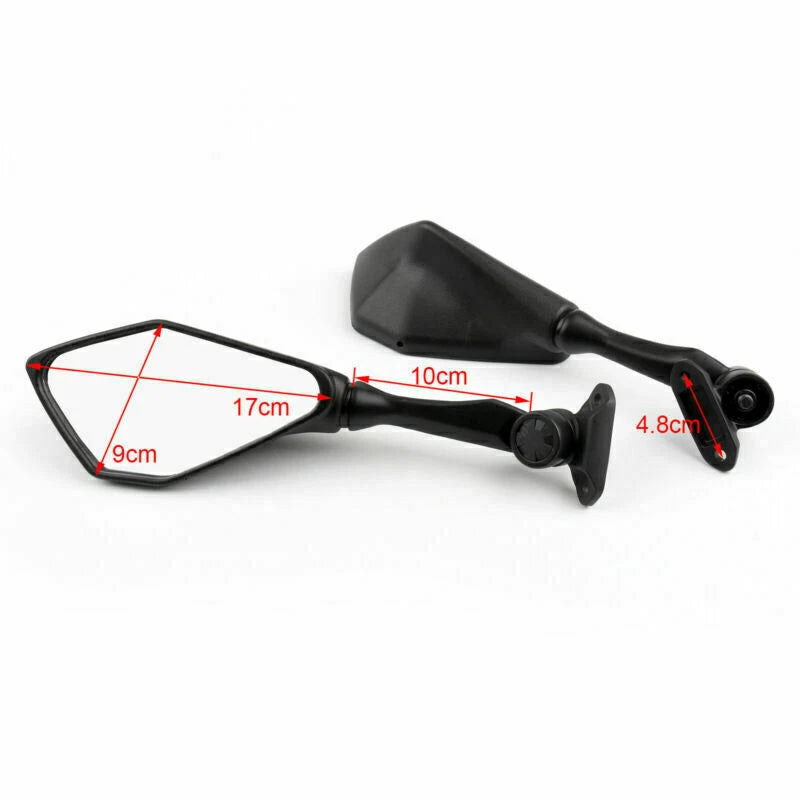Set of 2 Rear View Mirrors for Kawasaki Ninja ZX6R 636 (2013–2015) & EX300 (2013–2017) T9