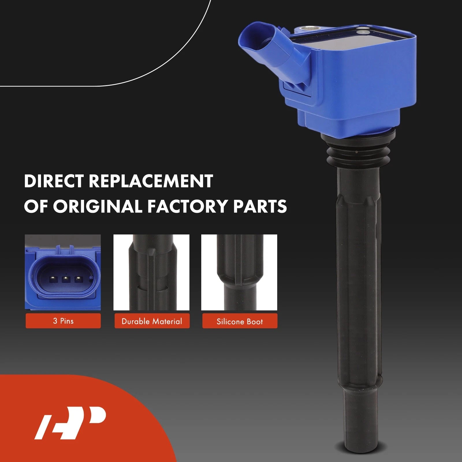 Set of 4 Ignition Coils & Iridium Spark Plugs for Jeep Renegade Dodge Dart (2015–2020)