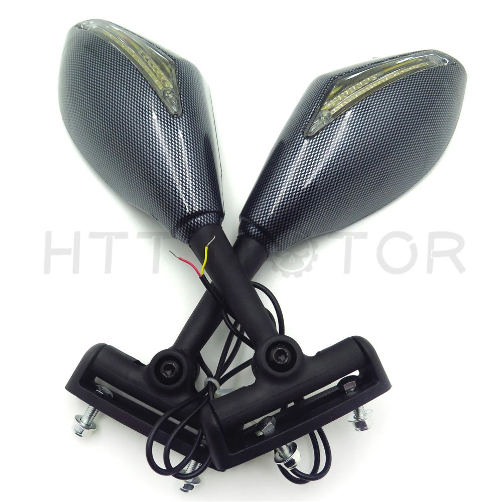 Turn Signal Mirror for Kawasaki Ninja 500, 250R, Triumph Daytona, Ducati Smo