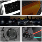 3D LED E-Bar DRL Projector Headlight for Ford Super Duty (2011–2016)