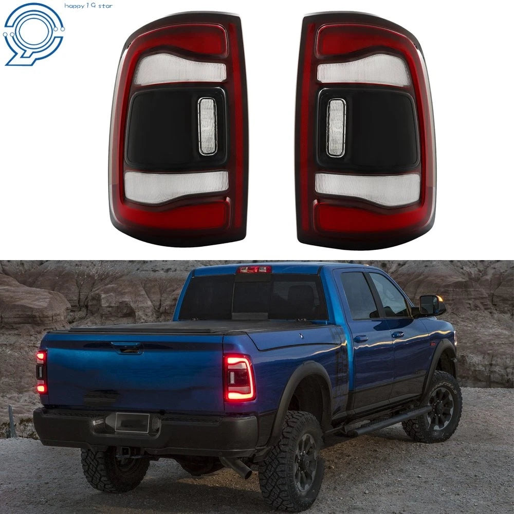 Black Tail Light for Dodge Ram 2500 (2019–2022) LED Left + Right Side