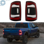 Black Tail Light for Dodge Ram 2500 (2019–2022) LED Left + Right Side