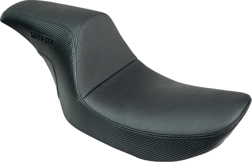 Drifter Seat for FXR (1982–2000) - Black Vinyl, Smooth, Black Logo