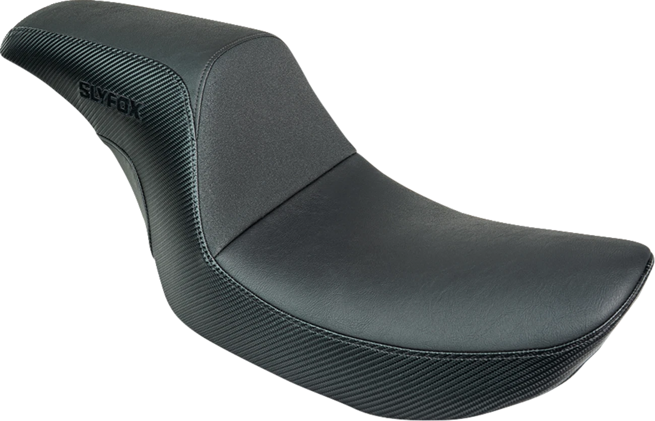 Drifter Seat for FXR (1982–2000) - Black Vinyl, Smooth, Black Logo
