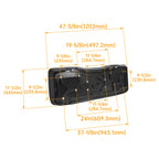 Black Bottom Seat Cushion for Polaris Ranger 500, 570 (2016–2019) #2686670-070