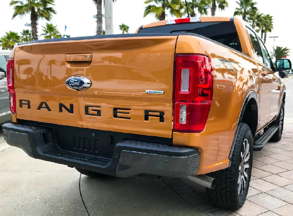 Tailgate Letters ABS Plastic Inserts Inlay for Ford Ranger (2019–2023)