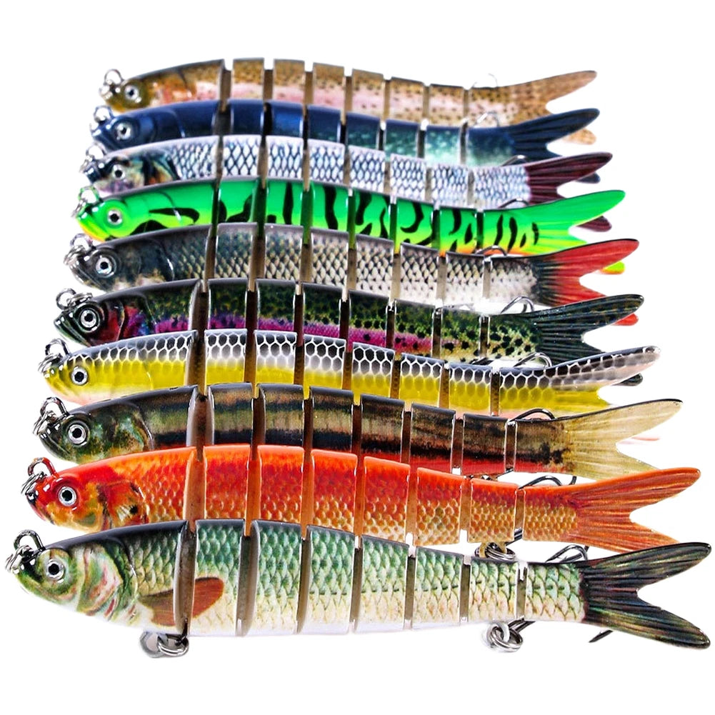 8 Section Sinking Lure 11.4g for Bass and Walleye