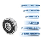 Deep Groove Ball Bearing 10x30x9mm for Scooter Skateboard (6200DDU)