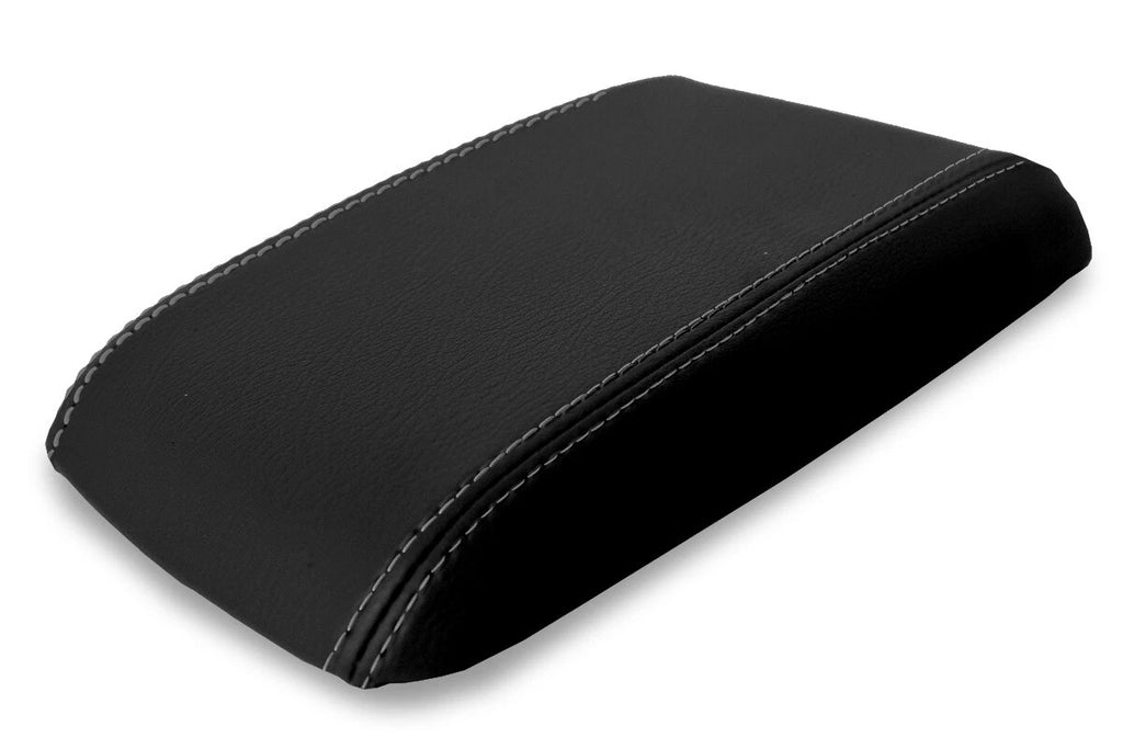 Leather Console Lid Armrest Cover for Ford Mustang (1987–1993) Black