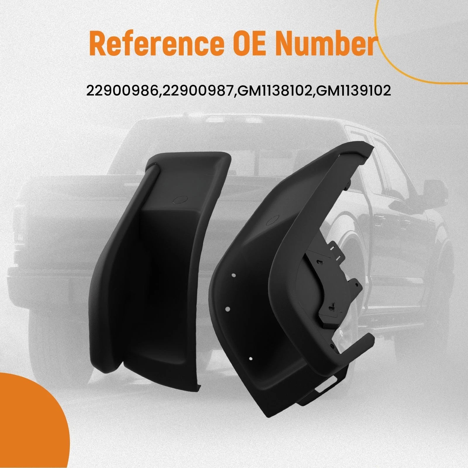 Primed Rear Bumper End for Chevrolet Colorado ZR2 (2017–2022) 22900986