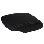 Carbon Console Armrest Cover for Nissan Sentra (2013–2019) Blue Stitch