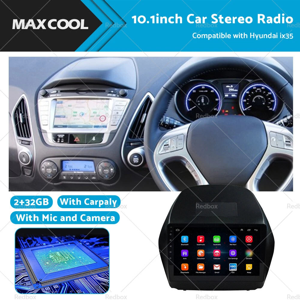 Car Stereo Radio Head Unit for Hyundai IX35 (2010–2015) - 10.1" CarPlay, Android 11