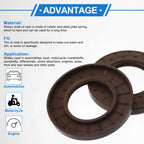 2X Oil Seal Rotary Shaft Seal for Various Models (50x90x10mm) FKM Rubber