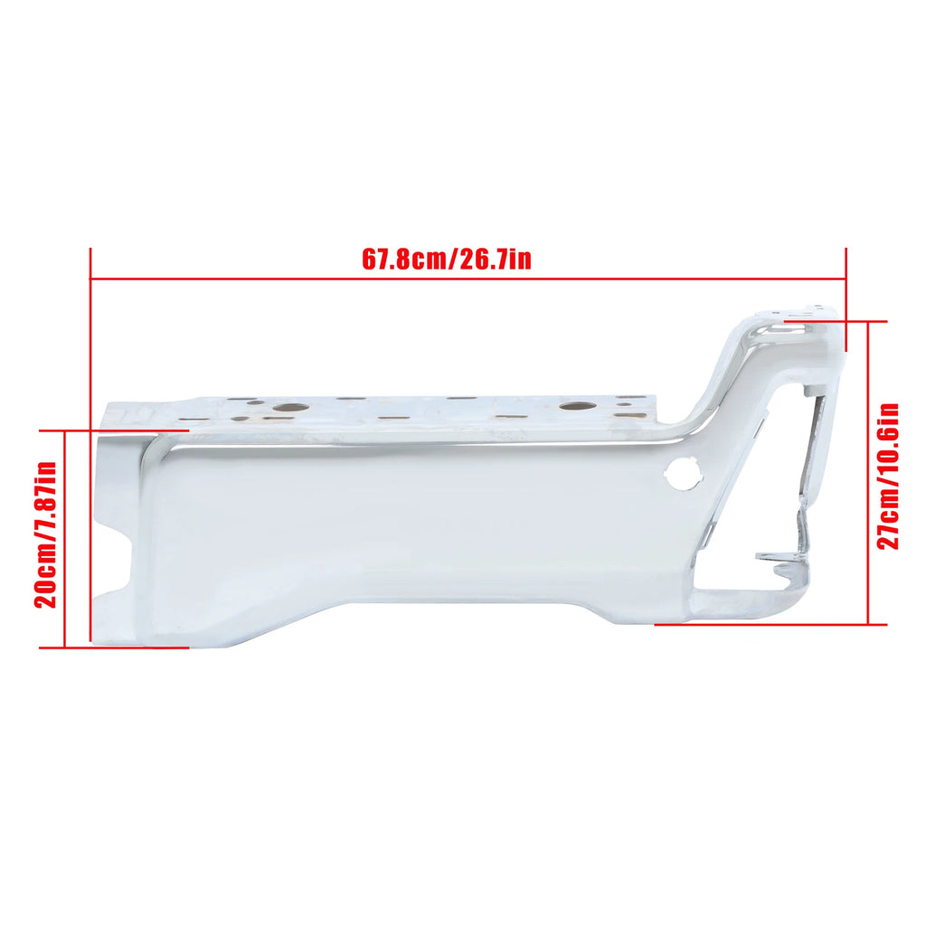 Set of 2 Rear Back Bumper End Caps for Ford F-250 (2023–2025) Chrome