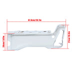Set of 2 Rear Back Bumper End Caps for Ford F-250 (2023–2025) Chrome