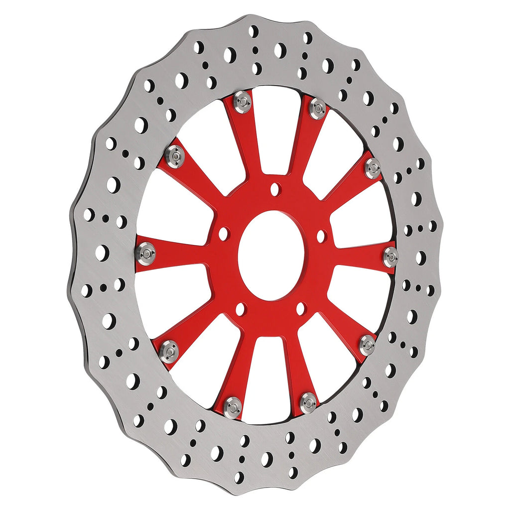 2 Front Brake Disc Rotors 299mm for Harley-Davidson Road King (2008-2021)