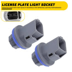 Set of 2 License Plate Tail Light Socket for Ford F-150 (2004–2021)