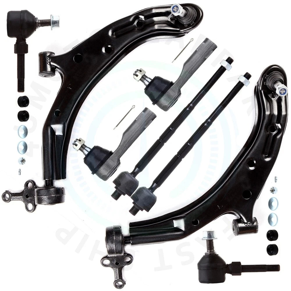 Set of 8 Front Lower Control Arm Tie Rod Sway Bar Links for Nissan Sentra (2002–2006)