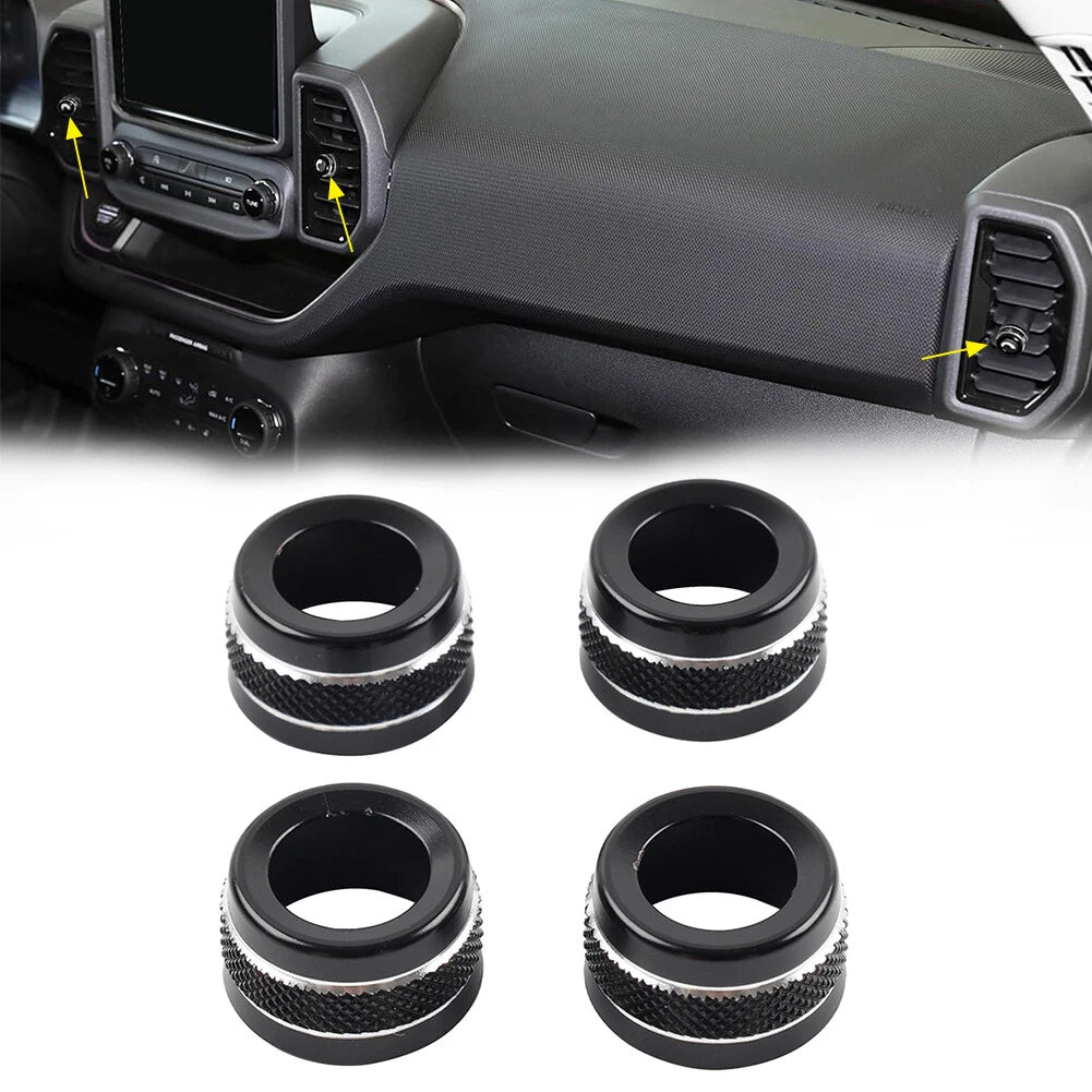 Center Air Conditioner Outlet Vent Ring Cover for Ford Bronco Sport (2021–2024)
