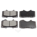 Set of 4 Drilled Slotted Brake Rotors with Ceramic Pads for Toyota Sequoia