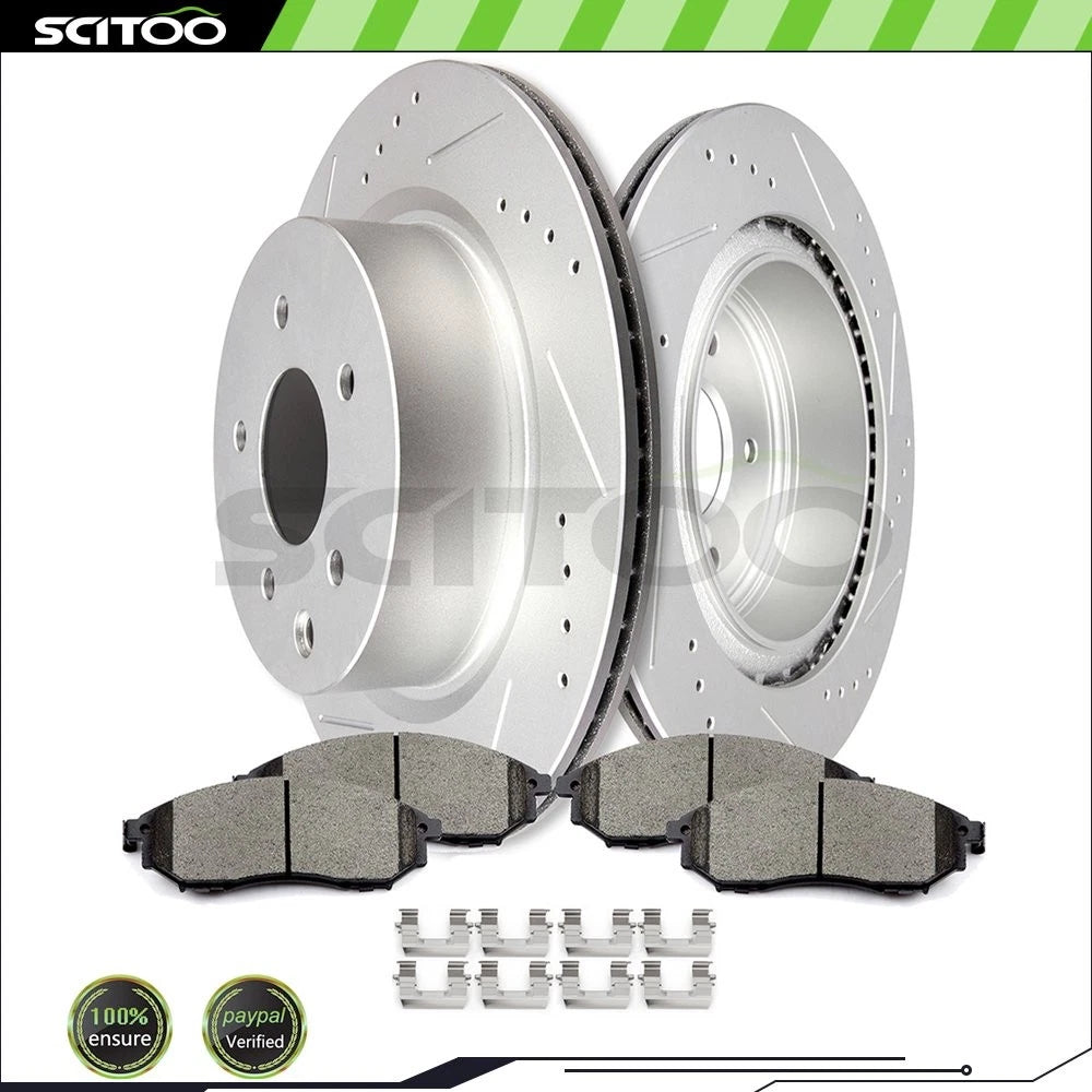 Rear Brake Rotors and Ceramic Pads for Infiniti G35 M35 QX50, Nissan 350Z (2003–2008)