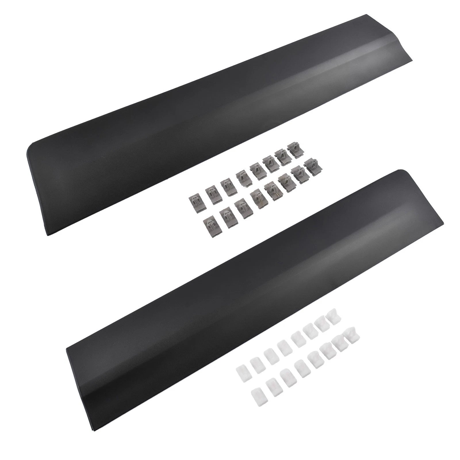 2X Rear Lower Door Trim Molding for Cadillac XT5 (2017–2025) Black