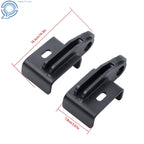 Pair of Black Tow Hook Brackets for Toyota Tacoma (2009–2023)