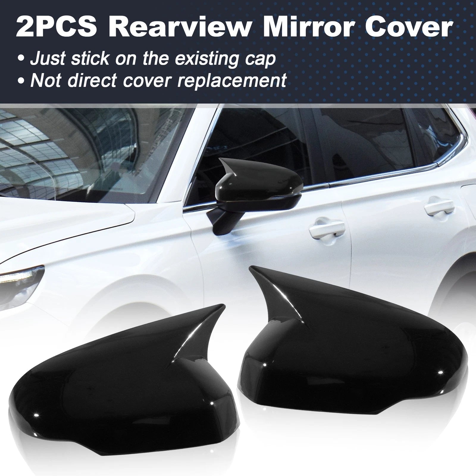 2X Ox Horn Rear View Mirror Cover for Honda CRV (2023–2025)