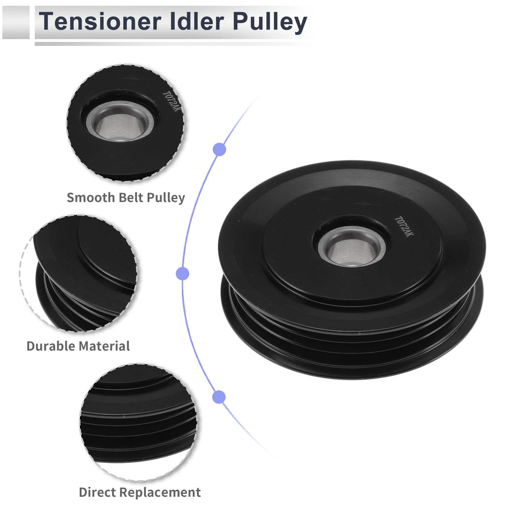 Drive Belt Idler Pulley for Toyota Prius (2001–2009) 16630-21020 Plastic