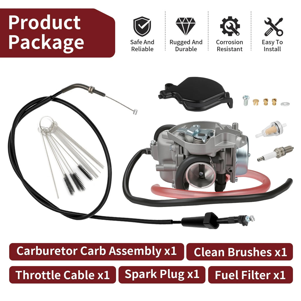 Carburetor Throttle Cable Fuel Filter for Arctic Cat 250 2x4 4x4 (2002–2005)