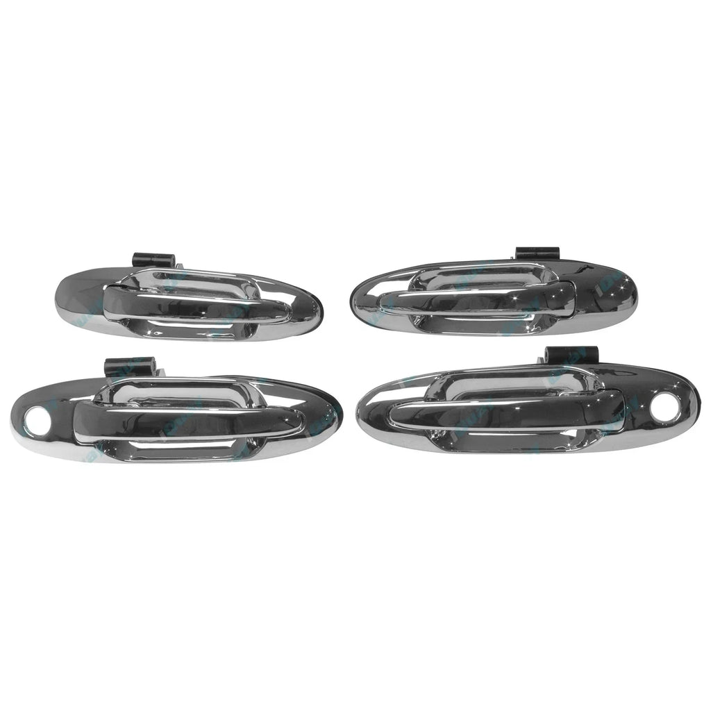 Chrome Door Handle Set Front + Rear for Toyota Landcruiser 1998-2007 100 Series