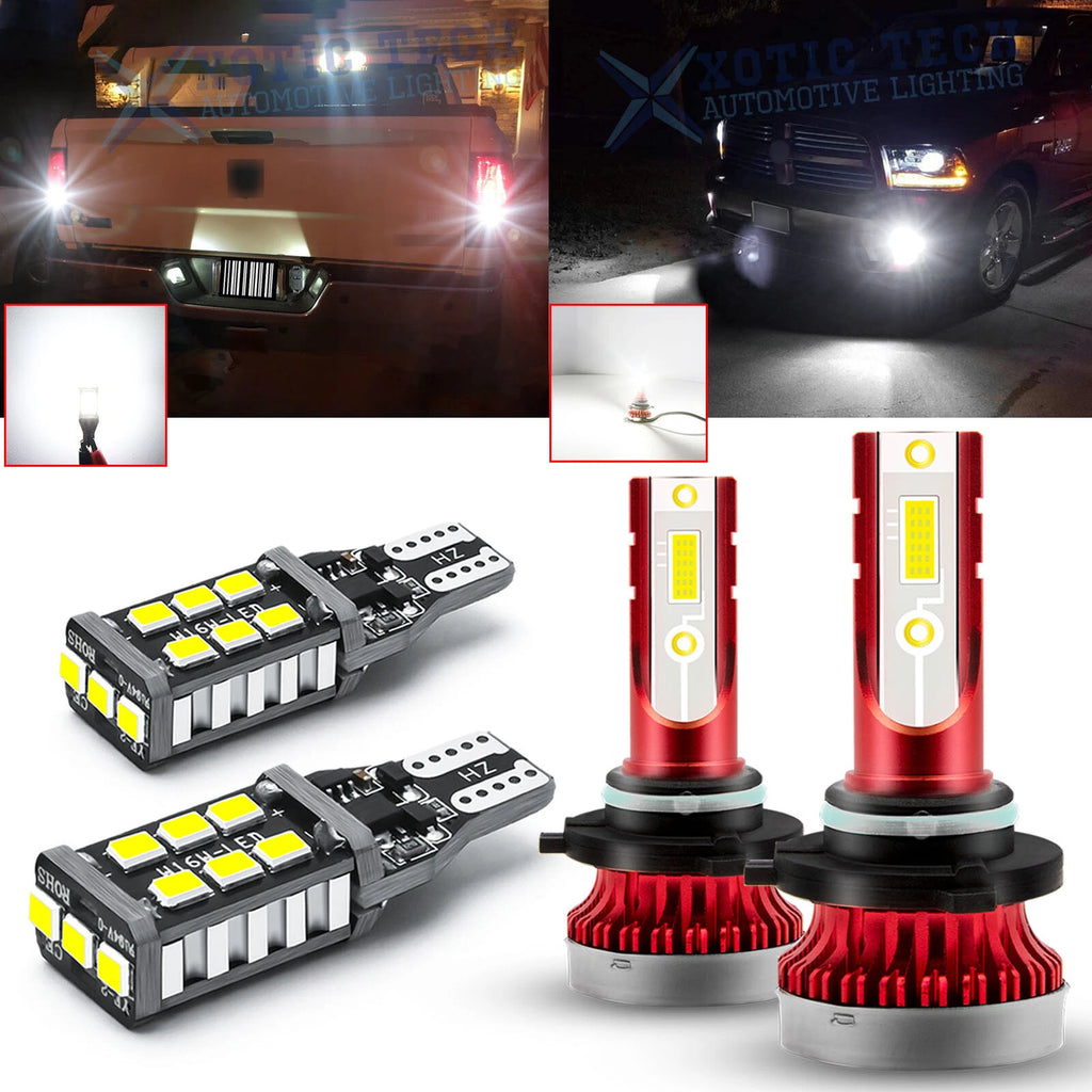 LED Fog Light + Strobe Reverse Bulbs for Ram 1500 2500 3500 (2010-2012)