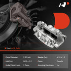 2X Front Brake Caliper with Bracket for Jeep Wrangler JL (2018-2023)