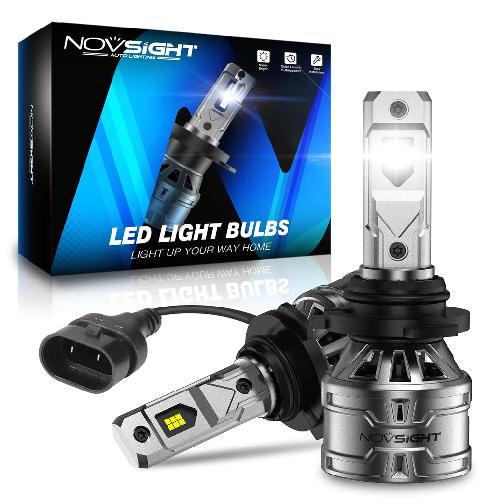 Set of 4 H11 9005 9006 H13 9007 LED Headlight Bulbs 6000K
